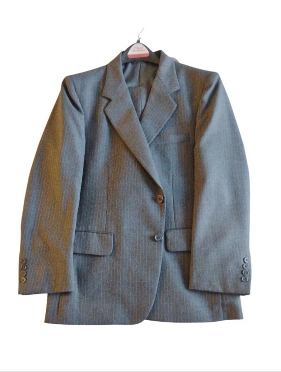 Oliver Hunt Other - Vintage Pre-owned Oliver Hunt Hand Tailored Suit Charcoal Gray 38S 40S 28x30